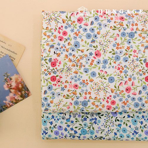 環境にやさしい抗菌抗炎症団E-DTPコットン20カウントフローラガーデン