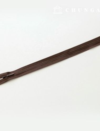 コンソールジッパー隠しホンソールジッパー25cmブラウン