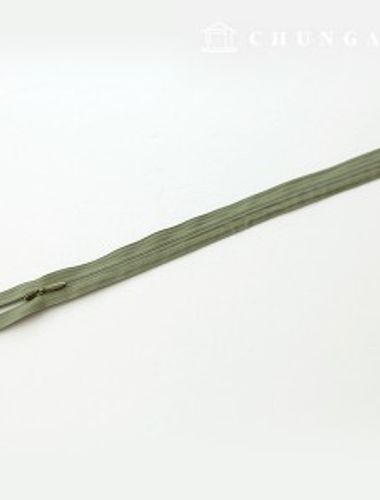 コンソールジッパー隠しホンソールジッパー25cmヨンカーキ