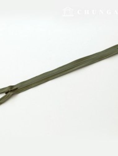 コンソールジッパー隠しホンソールジッパー25cmカーキ