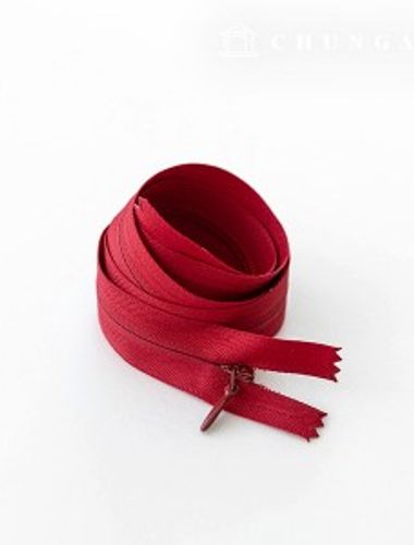 コンソールジッパー隠しホンソールジッパー60cmワイン