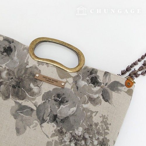 バッグハンドルフレンチシークアイレットハンドルアンティークゴールド86564