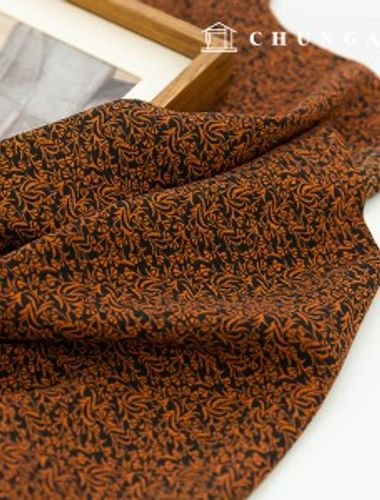 ポリパターン生地イチョウ葉