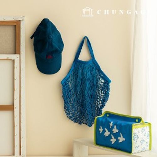 ネットバッグネットバッグ環境に優しいメッシュネットバッグゼロウエストブルー