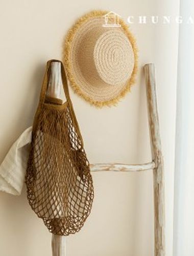 ネットバッグネットバッグメッシュネットバッグゼロウエストブラウン