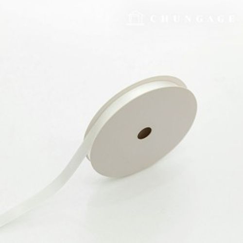 サテンリボン紐20マロール包装リボンテープ紐クラフト10mmホワイト