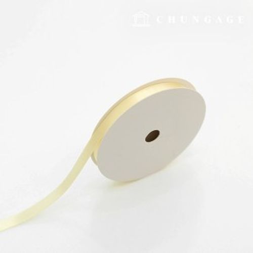 サテンリボン紐20マロール包装リボンテープ紐クラフト10mmクリーム