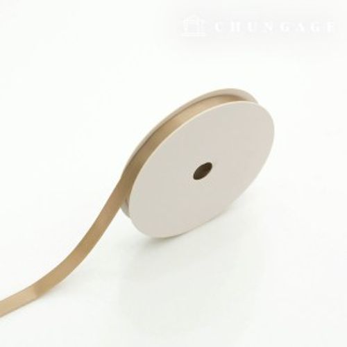 サテンリボン紐20マロール包装リボンテープ紐クラフト10mmベージュ