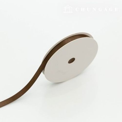 サテンリボン紐20マロール包装リボンテープ紐クラフト10mmブラウン