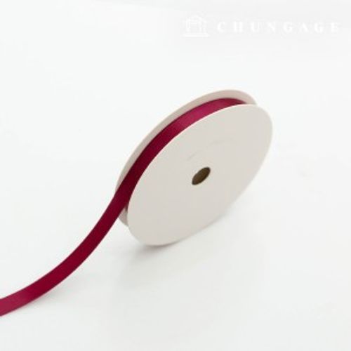 サテンリボン紐20マロール包装リボンテープ紐クラフト10mmワイン