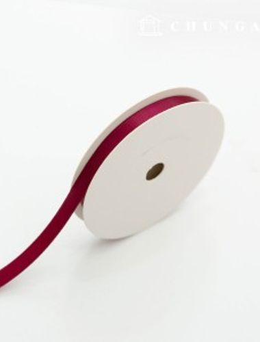 サテンリボン紐20マロール包装リボンテープ紐クラフト10mmワイン