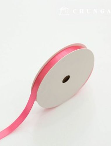 サテンリボン紐20マロール包装リボンテープ紐クラフト10mmピンク