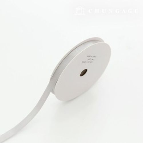 サテンリボン紐20マロール包装リボンテープ紐クラフト10mmグレー