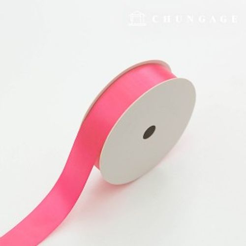 サテンリボン紐20マロール包装リボンテープ紐クラフト25mmピンク