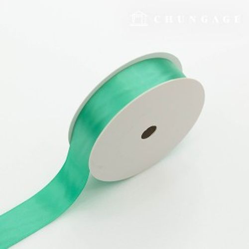 サテンリボン紐20マロール包装リボンテープ紐クラフト25mmミント
