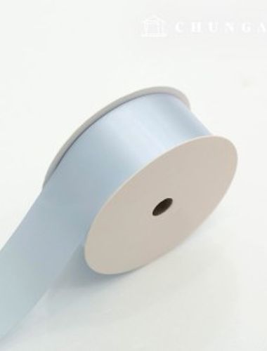 サテンリボン紐20マロール包装リボンテープ紐クラフト40mmスカイ