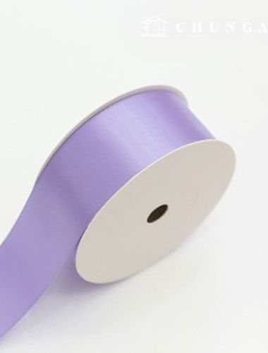 サテンリボン紐20マロール包装リボンテープ紐クラフト40mm薄紫
