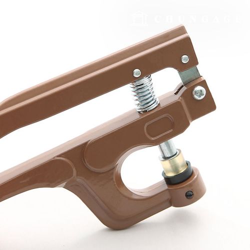 カチカチボタンスナップティーボタン器具パンチカチカチパンチングブラウン59390