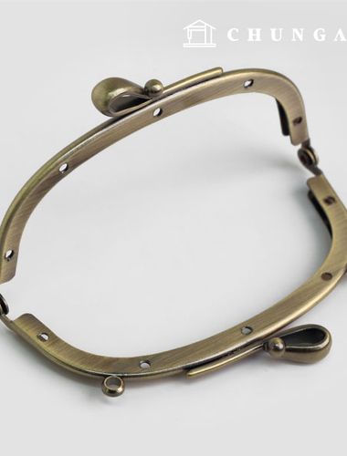 クラシックリボン財布フレーム10.5cmアンティークゴールド54547