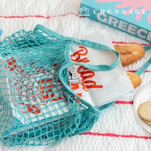 ネットバッグネットバッグ環境に優しいメッシュネットバッグゼロウエストスカイ