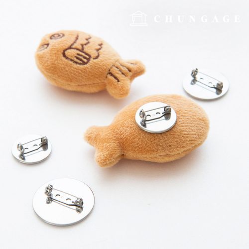 円形ブローチ5個入り3種