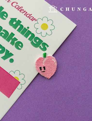 熱接着ワッペン桃色