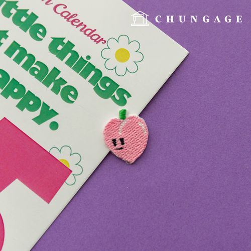 熱接着ワッペン桃色