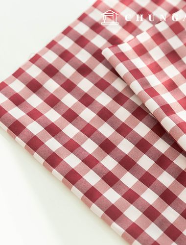 コットンチェック生地先染チェック生地ベーシックチェック17