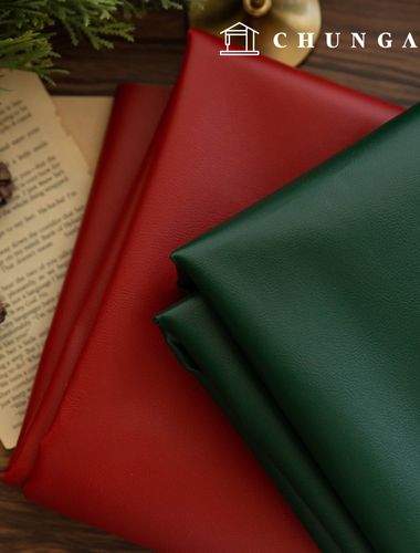 クリスマス生地 人造皮革 合成皮革 生活防水生地 シンプルフレザー 杖 2種