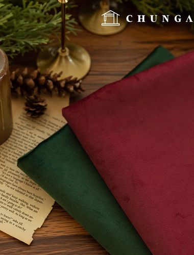 クリスマス生地 ベルベット 平織り生地 冬生地 ニューベラクリス 2種