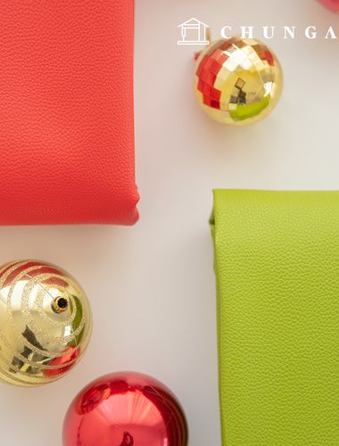 クリスマス生地人造皮革合成皮革生活防水生地オープレッダーオーナメント2種