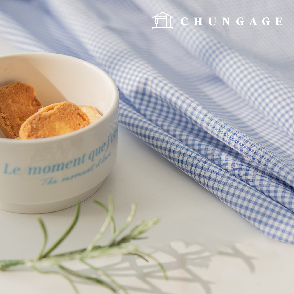 コットンチェック生地 スパン先染 チェック 衣類生地 広幅アーティル