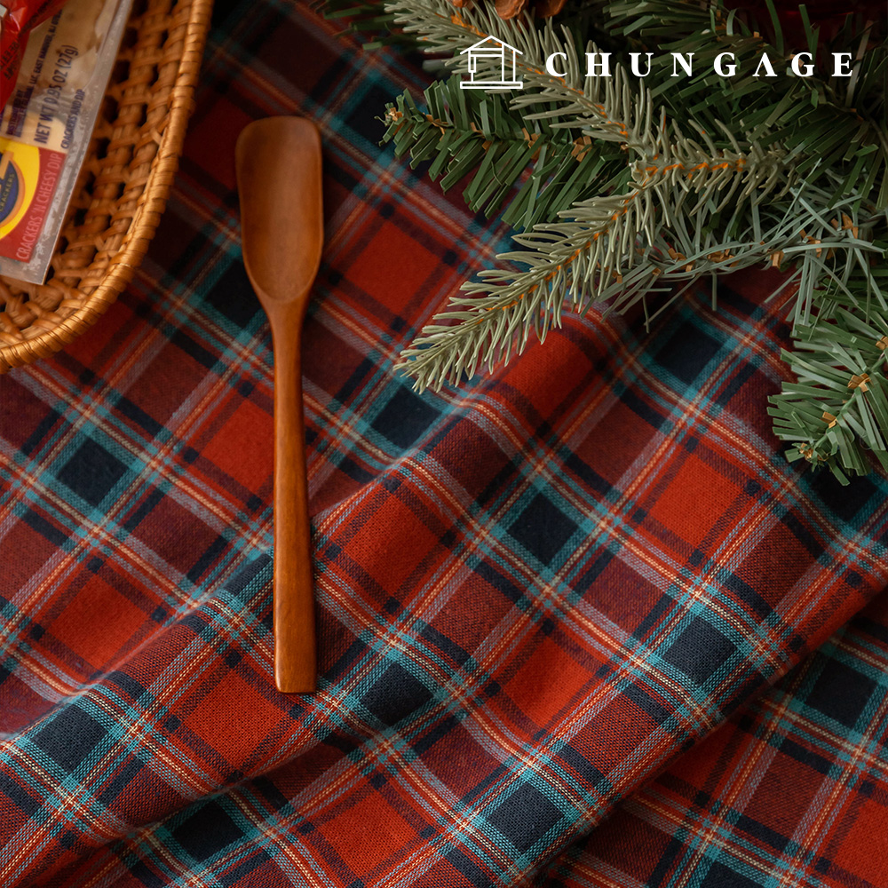 コットンチェック生地 先染チェック 衣類生地 広幅グランド