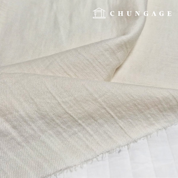 ガーゼ生地 コットン ダブルガーゼ ウォッシング 広幅 30カウント クリームアイボリー