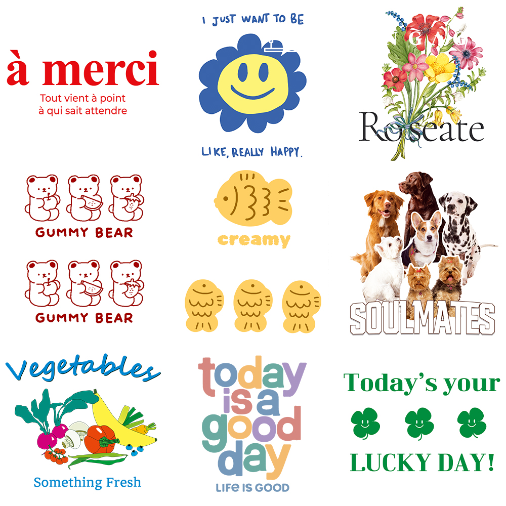 衣類転写紙リフォーム熱転写紙服作り熱転写ステッカーエコバッグお花キャラクタードリームランド