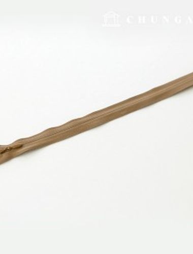 コンソールジッパー隠しホンソールジッパー25cmキャメル