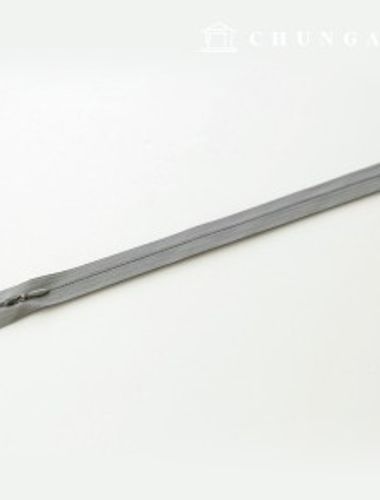 コンソールジッパー隠しホンソールジッパー25cm薄グレー