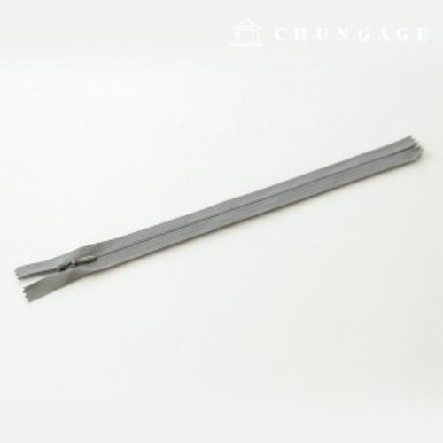 コンソールジッパー隠しホンソールジッパー25cm薄グレー