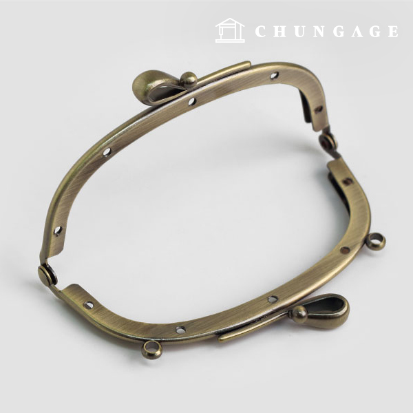 クラシックリボン財布フレーム10.5cmアンティークゴールド54547