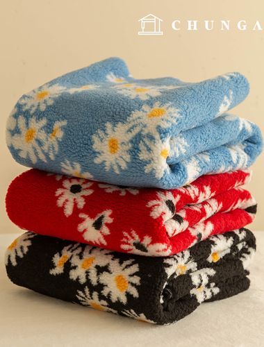 ループウール生地 冬 人形 生地 プードル 毛 フェイクパー デイジー 3種