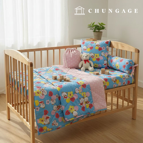 綿混紡生地熊生地ハートテディベア3種