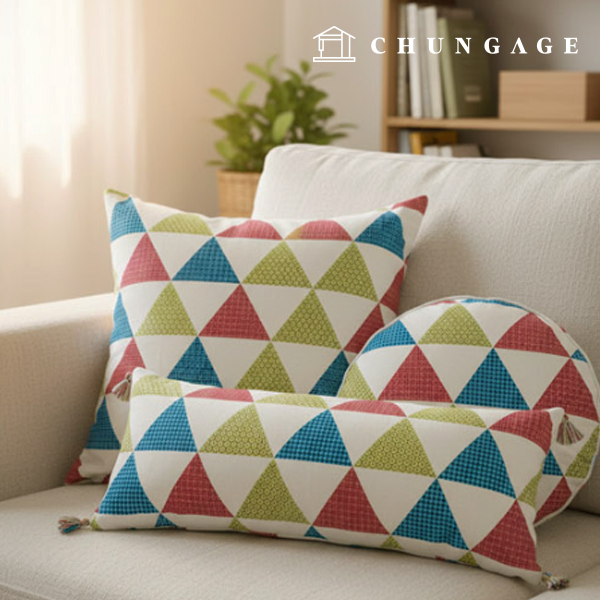 コットン オックスフォード生地 ノルディック トライアングル