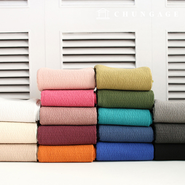 キルティング生地両面ラインキルト4オンス生地30カウントピグメントウォッシング7mm 16種