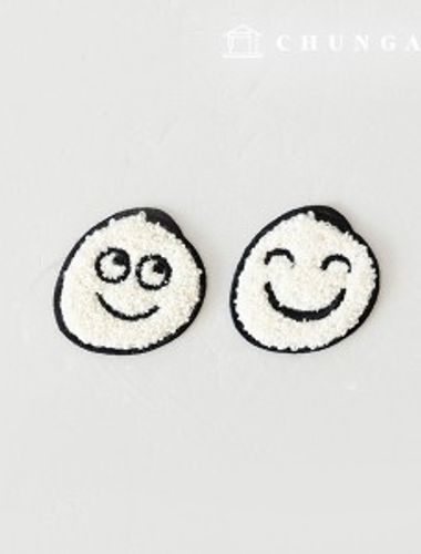 粘着性のあるワッペンブックルポグミソスマイルワッペン163