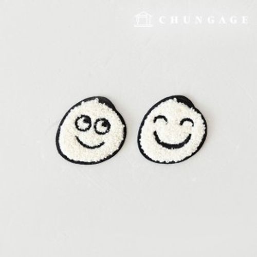 粘着性のあるワッペンブックルポグミソスマイルワッペン163