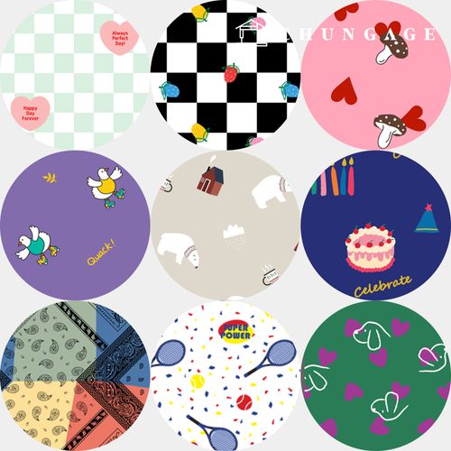 DTP 生地 花柄 花 チェック コットン 生地 20 カウント 빈티지 生地 31種