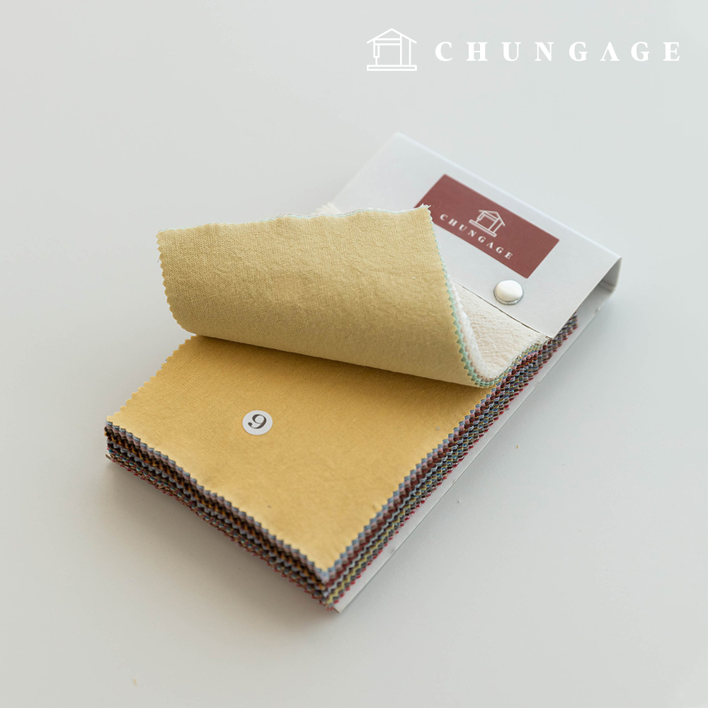 綿生地20カウント 平織り生地サンデー 51種 スウォッチブック サンプルブック