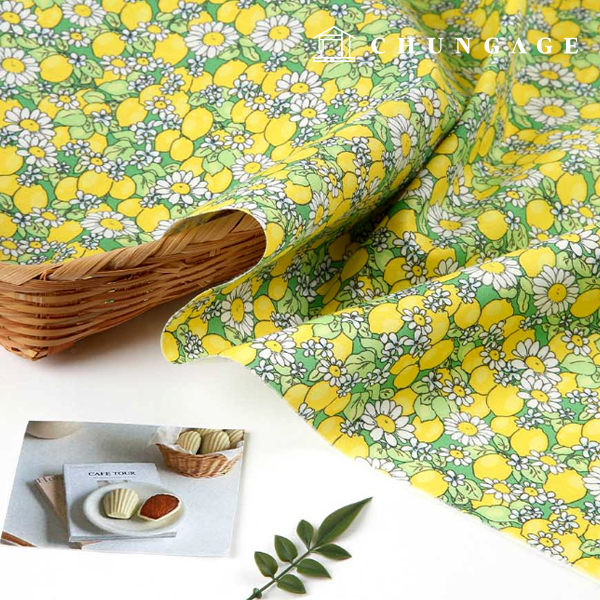 環境にやさしい抗菌抗炎症団E-DTPコットン20カウントレモンデイジー