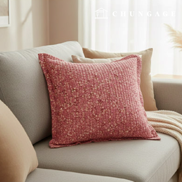 綿生地フラワー花柄パタン生地20カウント 広幅ナチュラルガーデンピンク