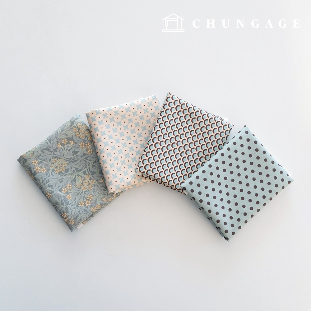 生地パッケージフラワーさくらんぼ生地ドット千人形子犬服作り4種245